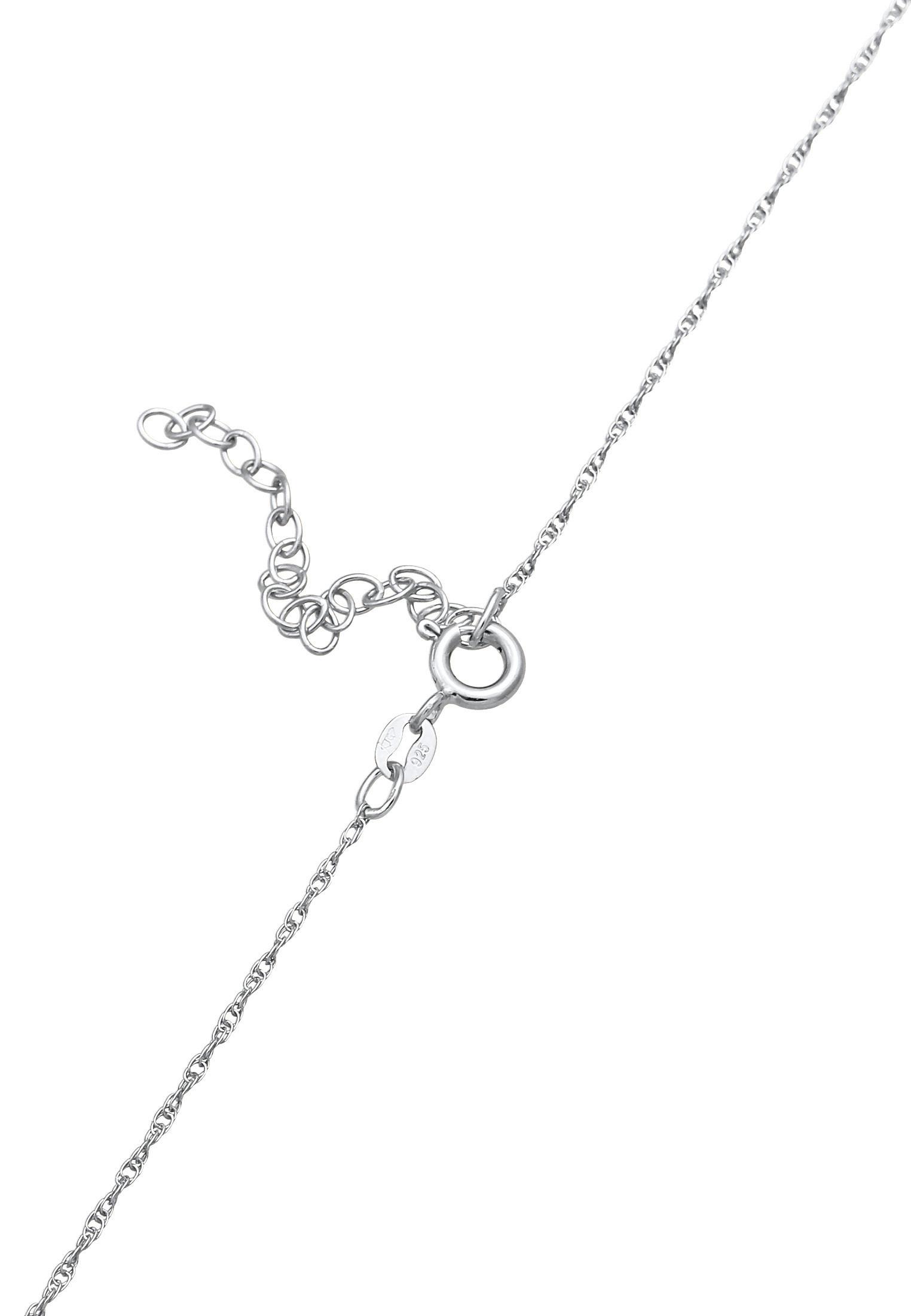 Kuzzoi  Halskette Basic Gliederkette Gedreht 925 Silber 