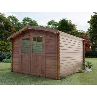 Vente-unique Casetta da giardino 8,8 m² spessore 28 mm in Legno con trattamento autoclave - HORTUSA  