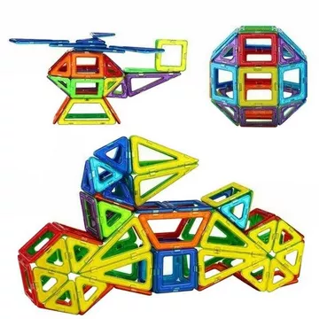 Pièces de construction magnétiques - Un cadeau parfait pour les enfants (110 pièces)