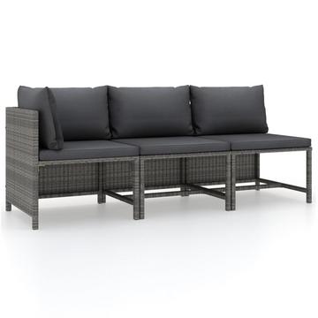 Garten-sofagarnitur poly-rattan