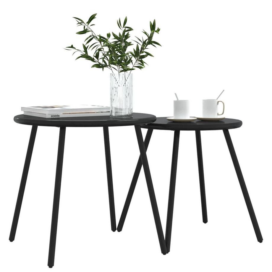 VidaXL Table basse de jardin acier  