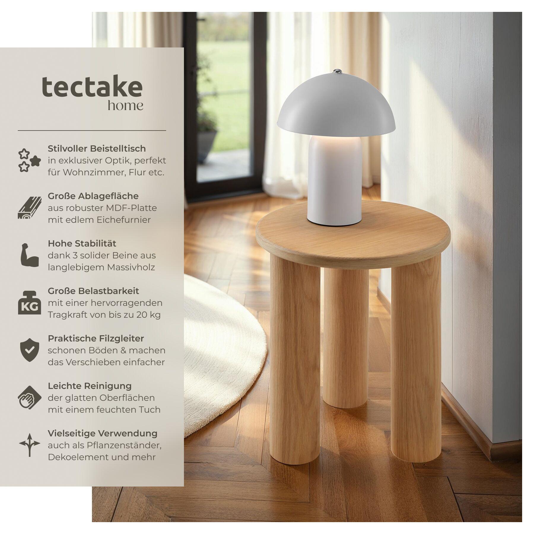 Tectake Tavolino Sisi Rotondo  