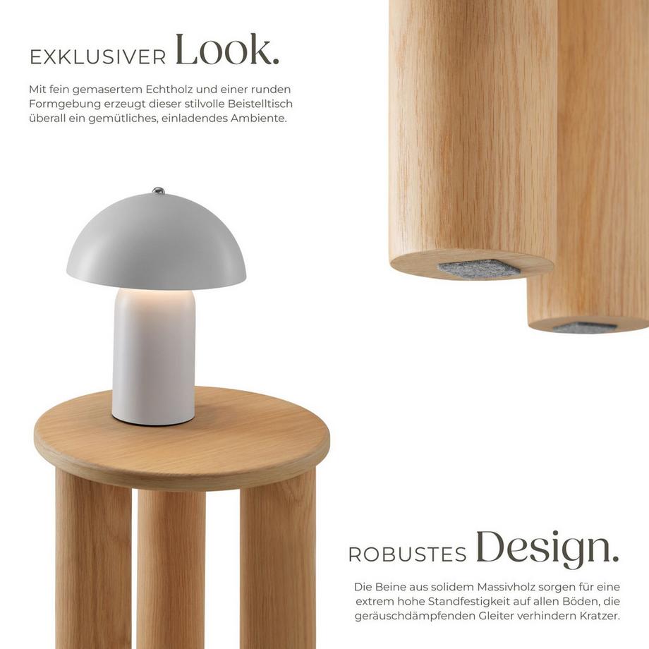 Tectake Table d'appoint SISI ronde  