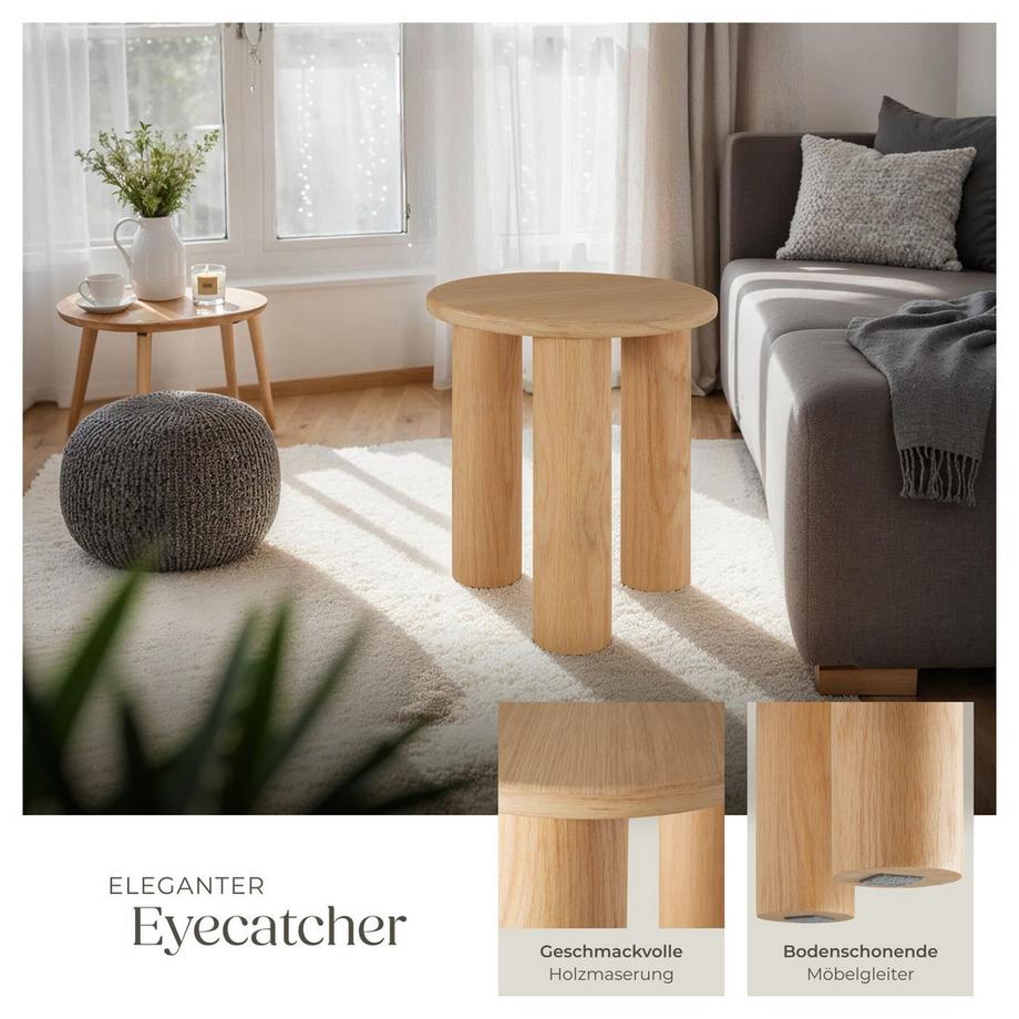 Tectake Table d'appoint SISI ronde  