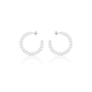 MUAU Schmuck  Boucles d'oreilles argent 925 perle d'eau douce 5-5.5mm 