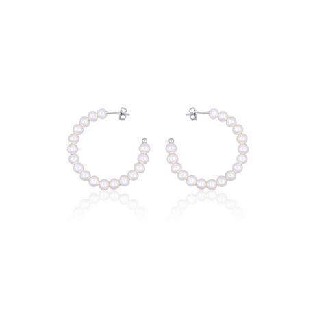 MUAU Schmuck  Boucles d'oreilles argent 925 perle d'eau douce 5-5.5mm 