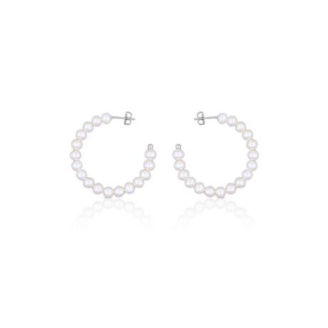 MUAU Schmuck  Boucles d'oreilles argent 925 perle d'eau douce 5-5.5mm 