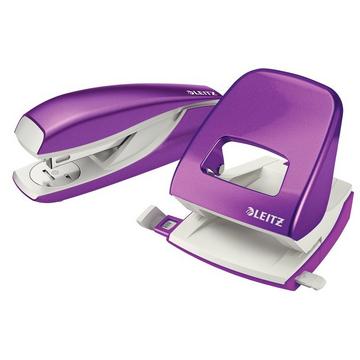 LEITZ Locher/Hefter WOW 5095-12-62 violett, Bundle