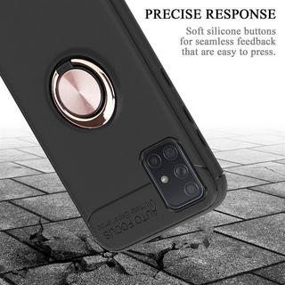 Cadorabo  Housse compatible avec Samsung Galaxy A71 5G - Coque de protection avec anneau de focalisation en silicone TPU 