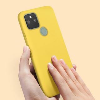 Avizar  Coque Google Pixel 5 Soft Touch Jaune 