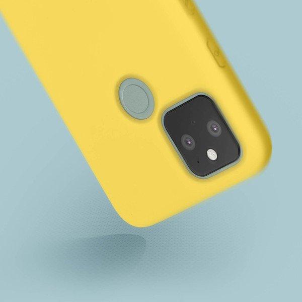 Avizar  Coque Google Pixel 5 Soft Touch Jaune 