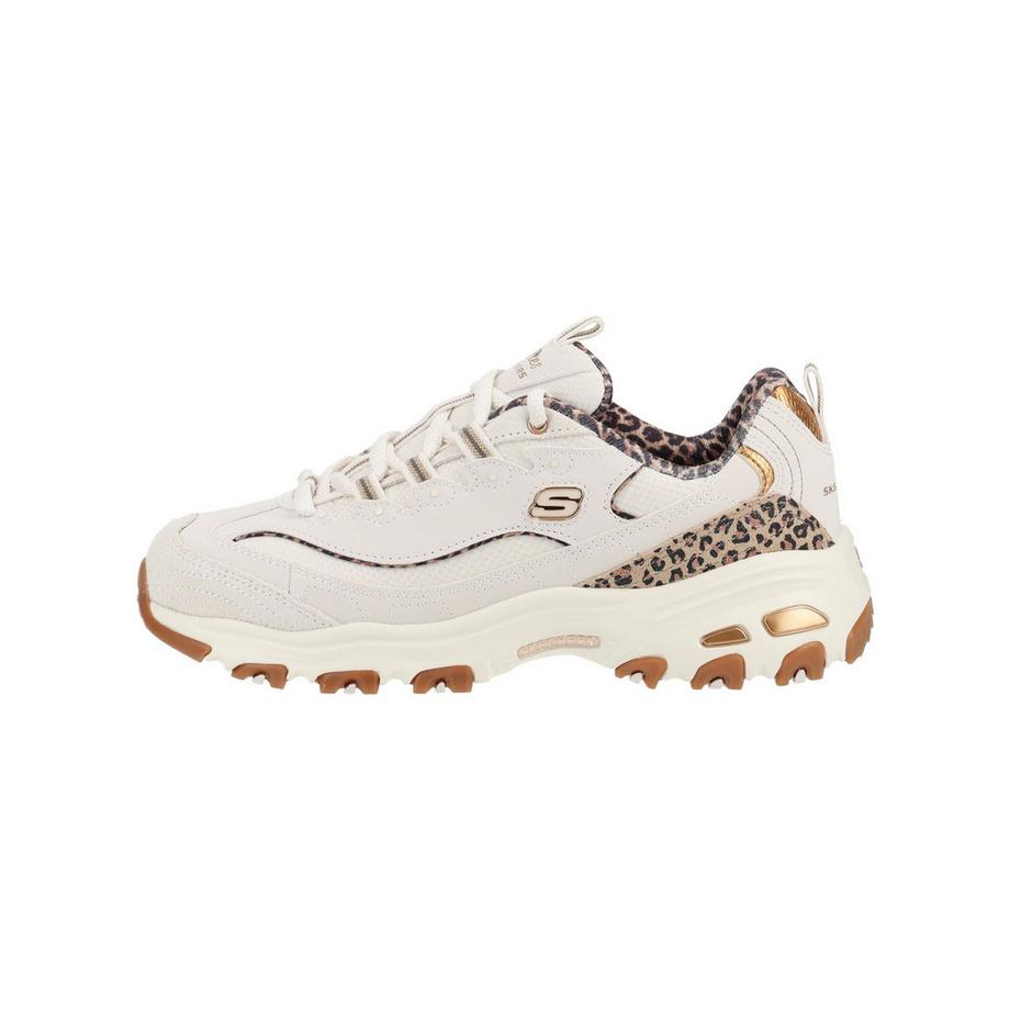 SKECHERS D'Lites Sneaker mit Leopardenmuster Akzenten  