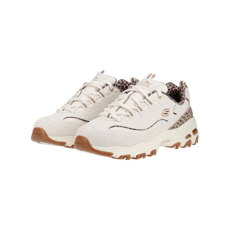 SKECHERS D'Lites Sneaker mit Leopardenmuster Akzenten  