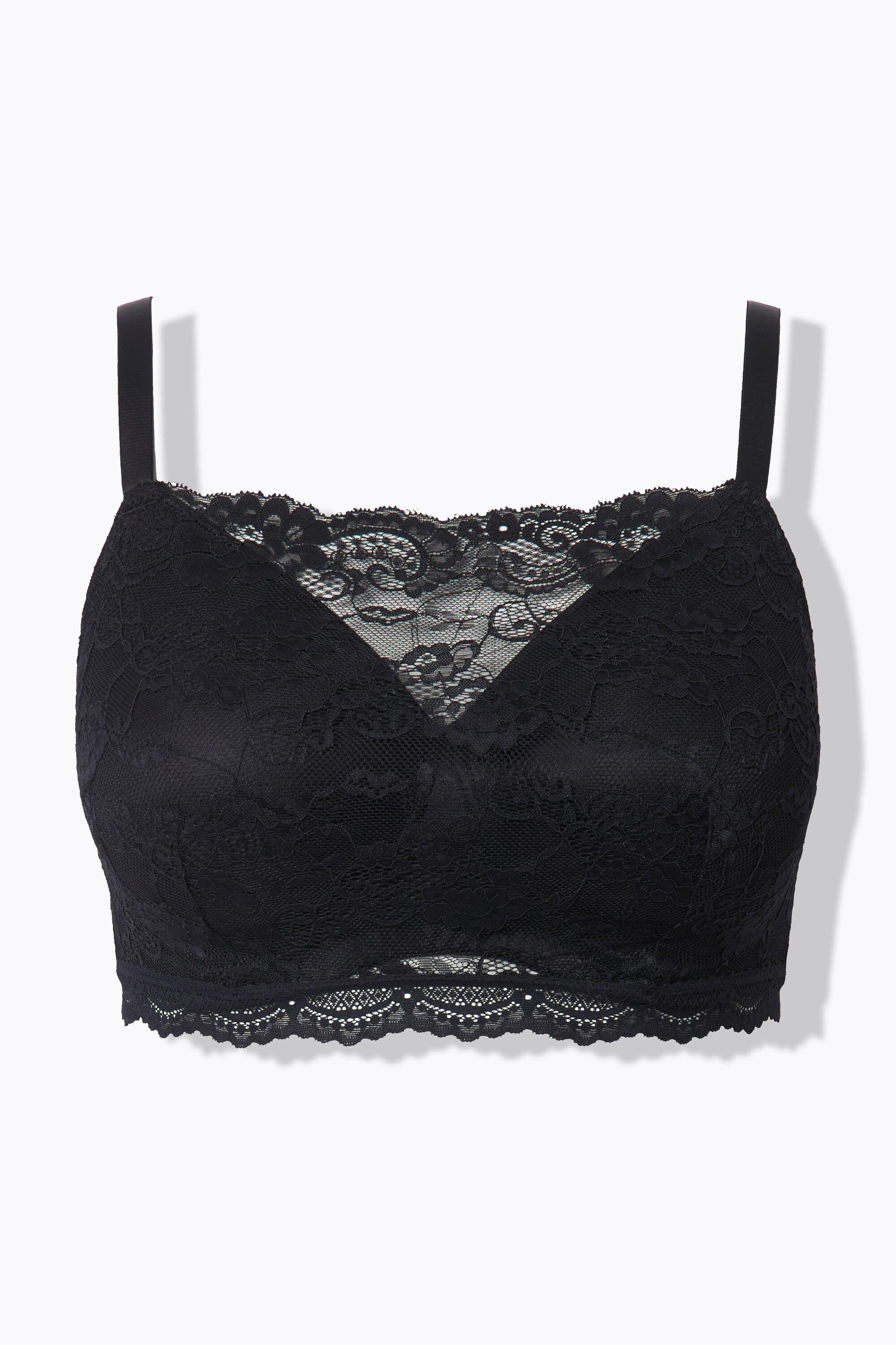 Ulla Popken Bralette Soft Cup Pizzo senza Ferretto  