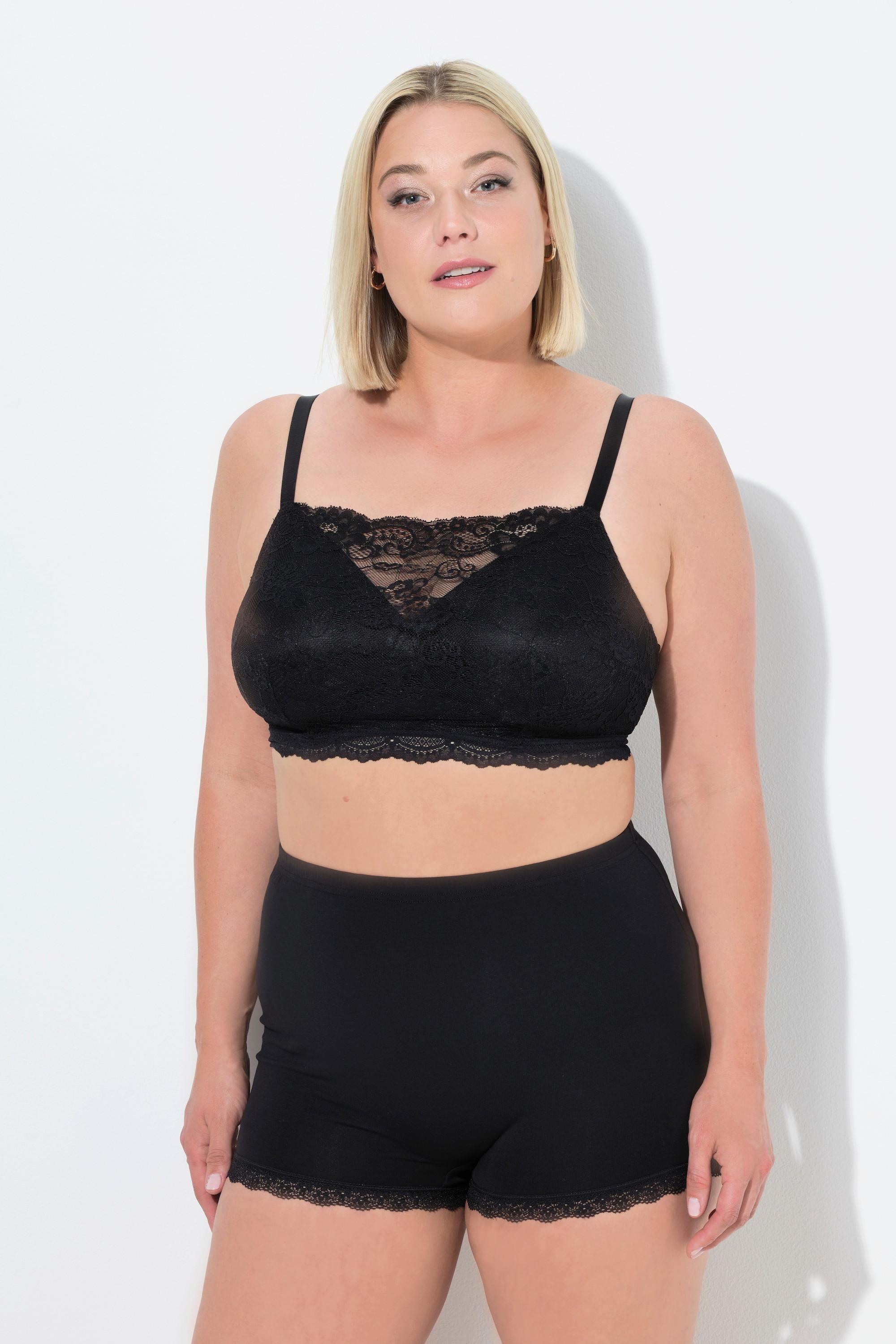 Ulla Popken Bralette Soft Cup Pizzo senza Ferretto  