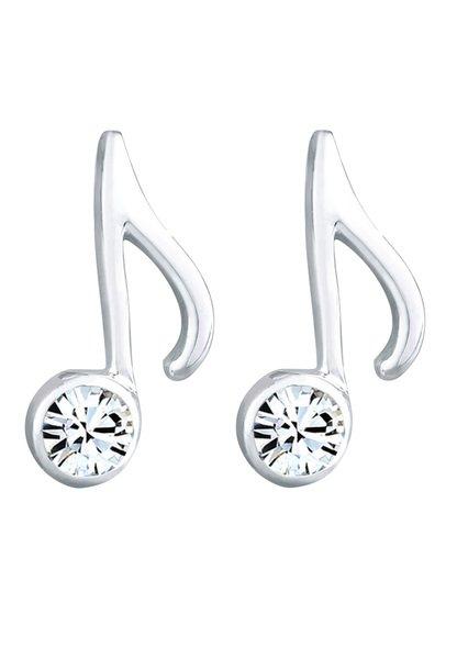 Elli  Ohrringe Note Musik Melodie Kristalle 