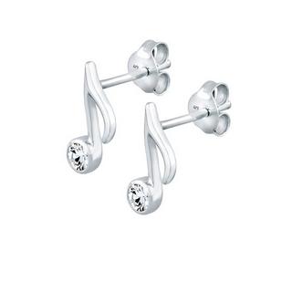 Elli  Boucles d'Oreilles Femmes Note Musique Avec Cristal 