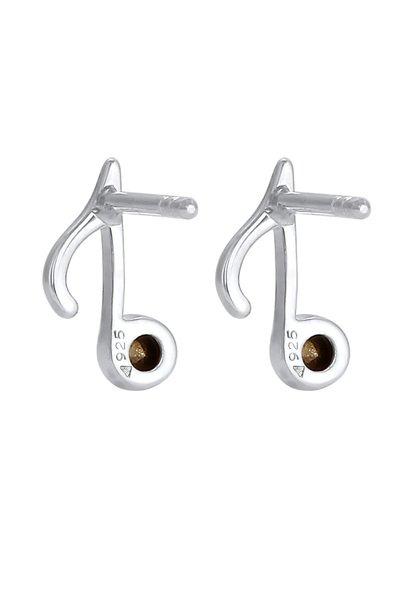 Elli  Boucles d'Oreilles Femmes Note Musique Avec Cristal 