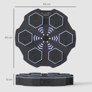 Northio  Boîte à musique, enceinte Bluetooth, montage mural, 9 vitesses et modes, lumières LED, noir 