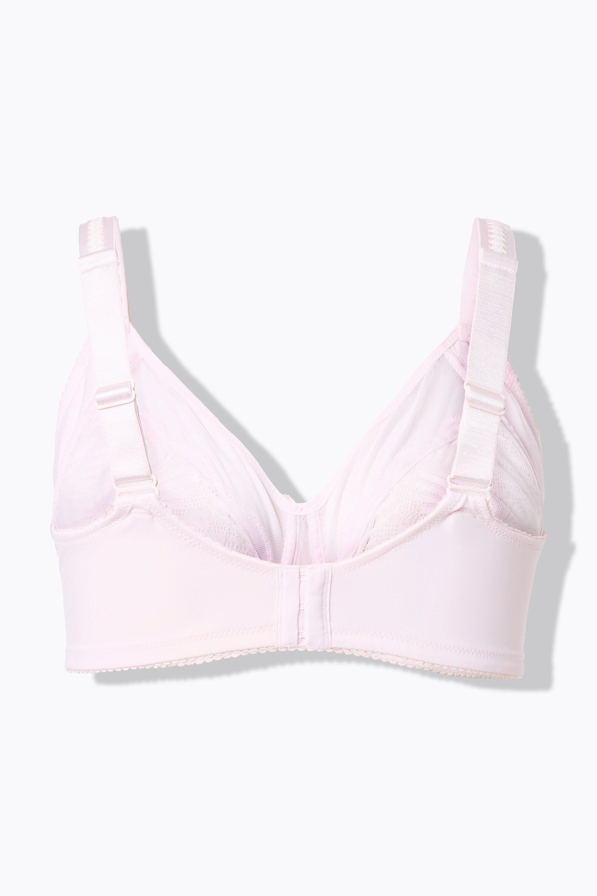 Ulla Popken Reggiseno senza ferretto in pizzo mesh  