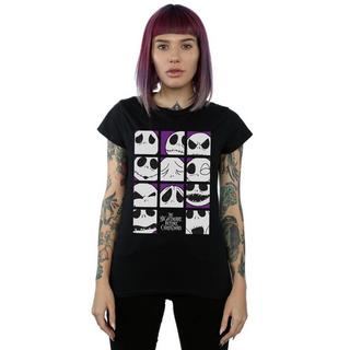 Disney  Nightmare Before Christmas Many Faces Of Jack TShirt 