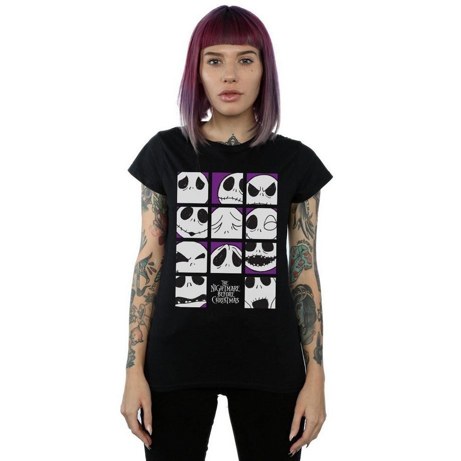 Disney Nightmare Before Christmas Many Faces Of Jack T-Shirt  