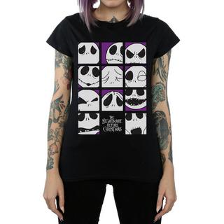 Disney  Nightmare Before Christmas Many Faces Of Jack TShirt 