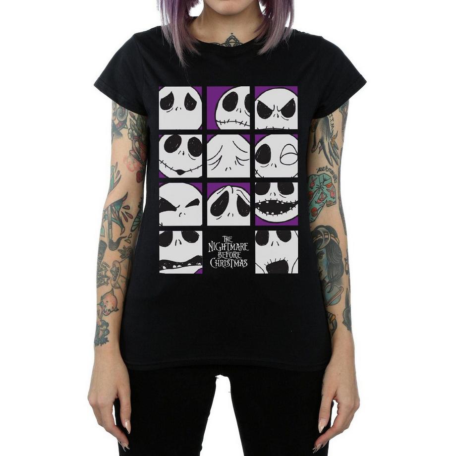 Disney Nightmare Before Christmas Many Faces Of Jack T-Shirt  