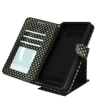 Housse à pois dorés Taille M - Noir