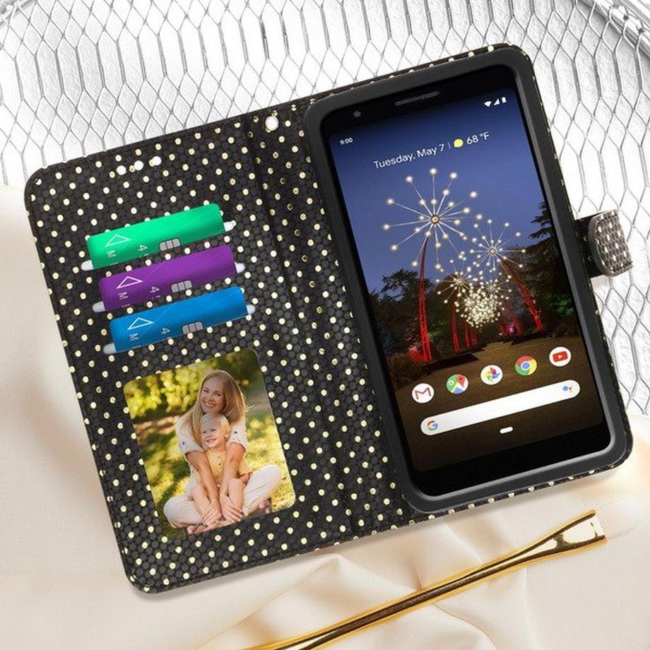 Avizar  Housse à pois dorés Taille M - Noir 