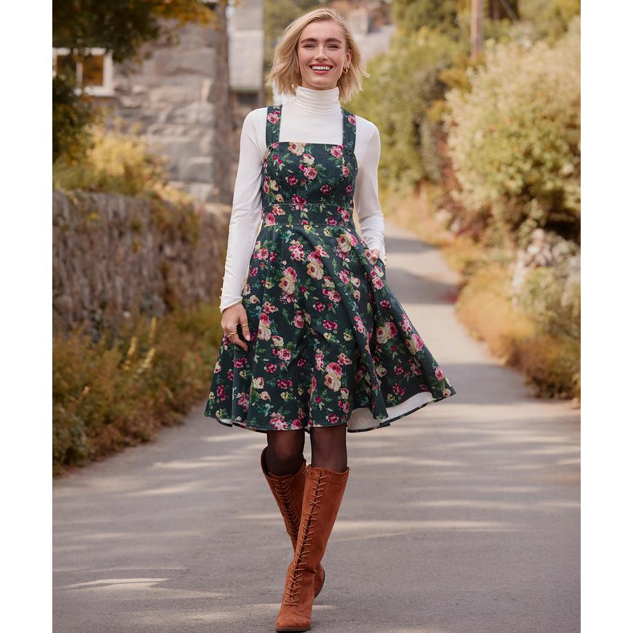 Joe Browns Latzkleid mit Blumenmuster  