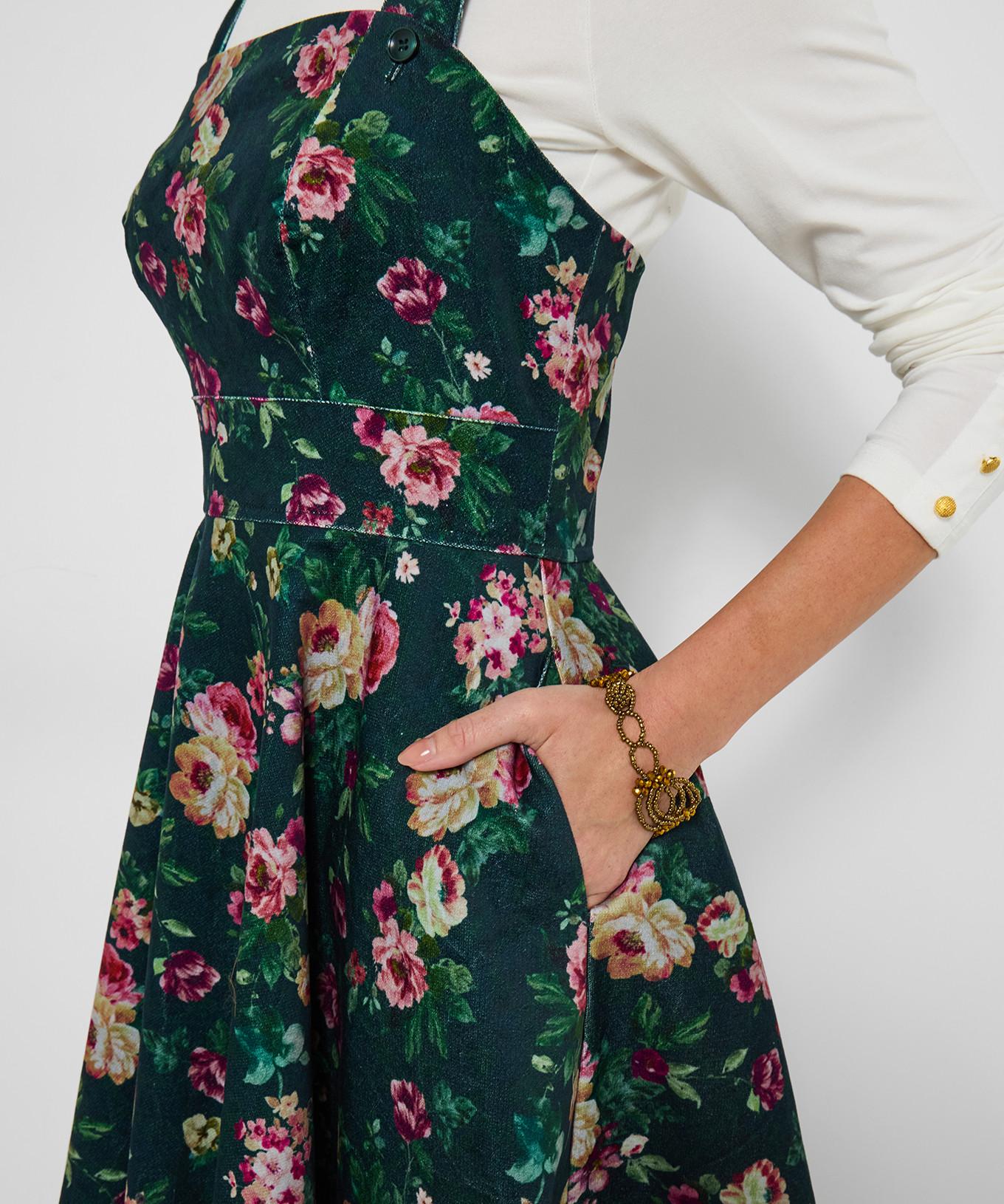 Joe Browns Latzkleid mit Blumenmuster  