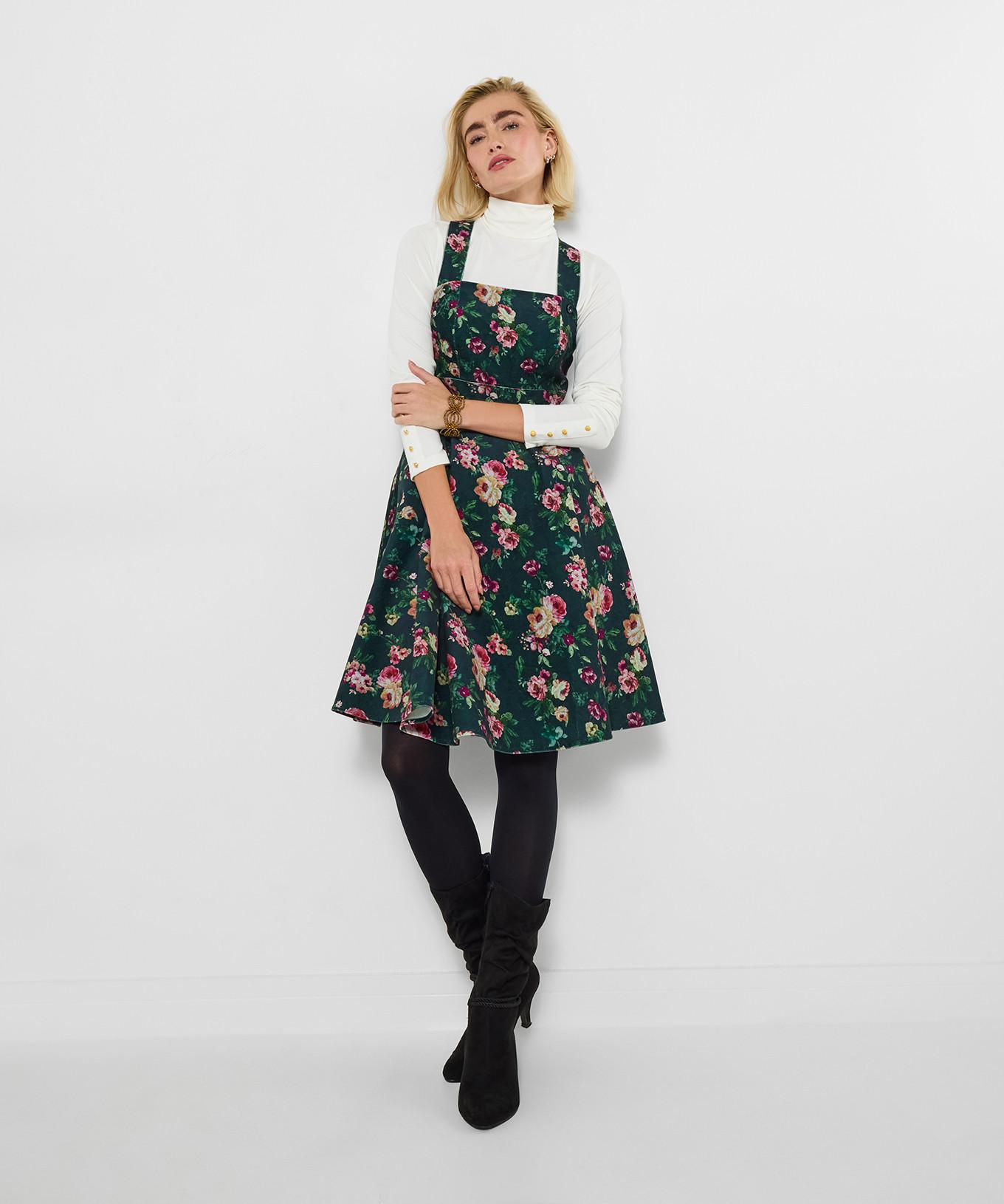 Joe Browns Latzkleid mit Blumenmuster  