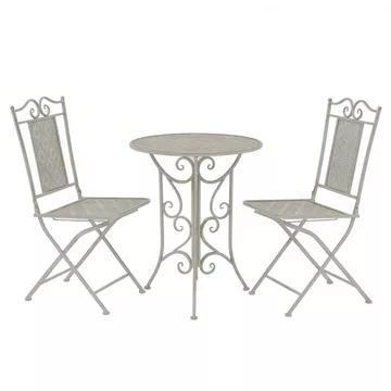 Ensemble de bistro acier