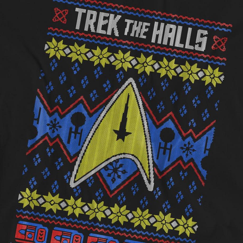 Star Trek Trek the Halls Ugly Christmas T-Shirt  