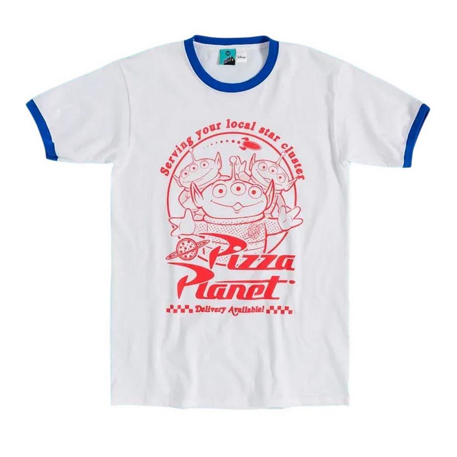 T-ShirtMotif Alien De Pizza Planet Motiftyle Ringer