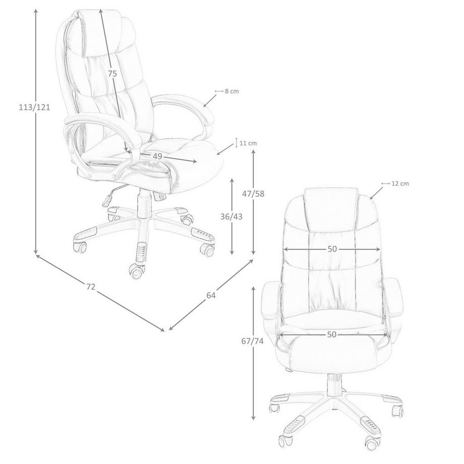 ANGEL CERDA Bürodrehstuhl ausem Kunstleder  