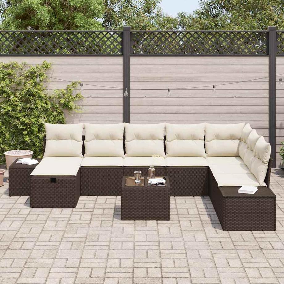 VidaXL Gartensofa-set poly-rattan  