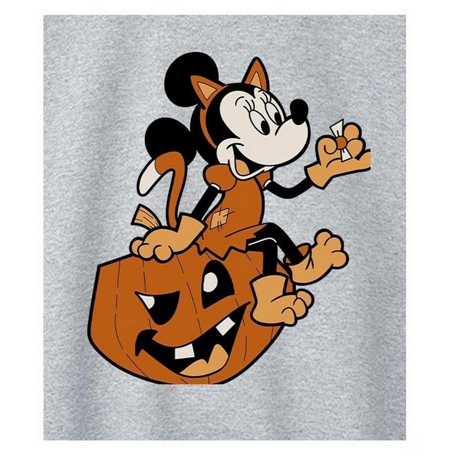 Disney Minnie Mouse Halloween Stampa Grafica Felpa  