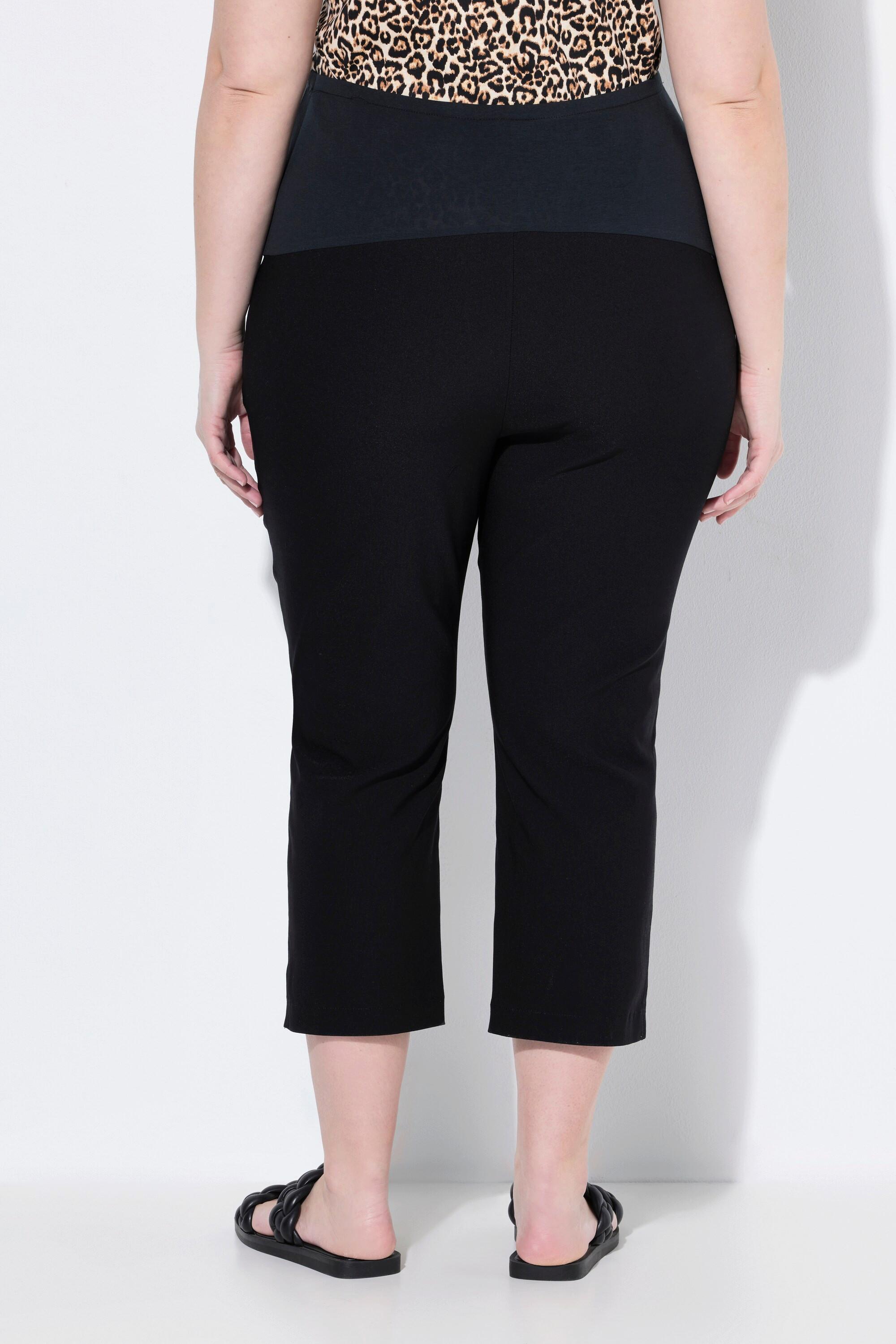 Ulla Popken Bellieva Pantaloni premaman in bengalina lunghezza polpaccio con inserto elastico  