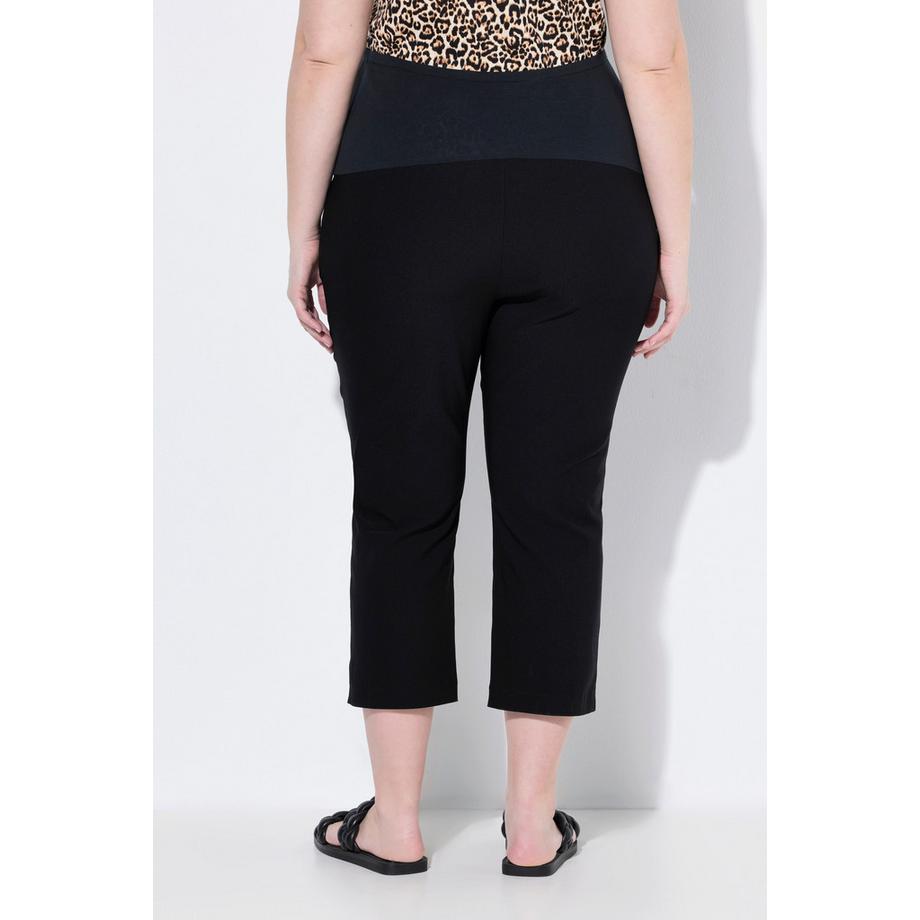 Ulla Popken Bellieva Bengalin Umstandshose wadenlang mit Stretcheinsatz  