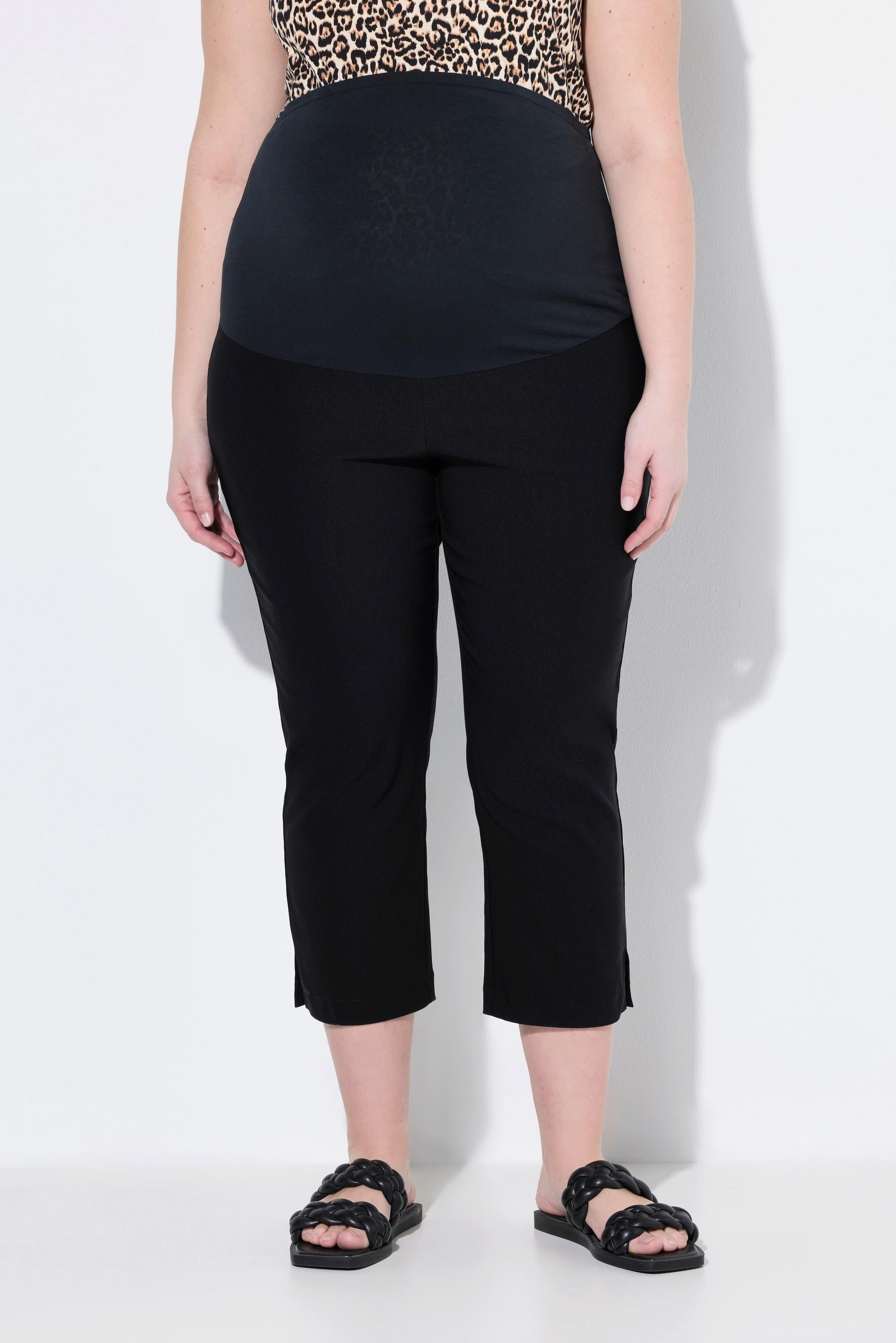 Ulla Popken Bellieva Pantaloni premaman in bengalina lunghezza polpaccio con inserto elastico  