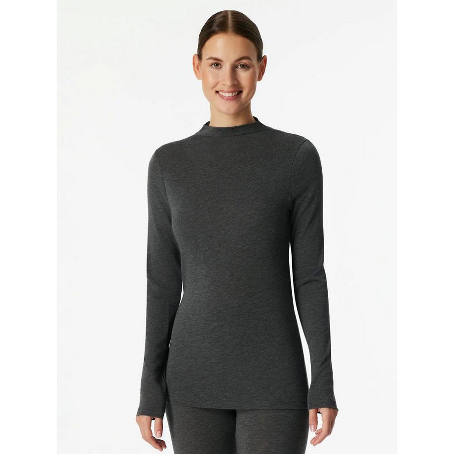 maglia con colletto in modal e lana