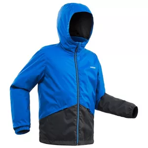 Skijacke 100 warm wasserdicht Kinder blau