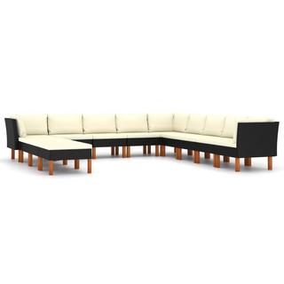 VidaXL Garten-sofa-set poly-rattan  