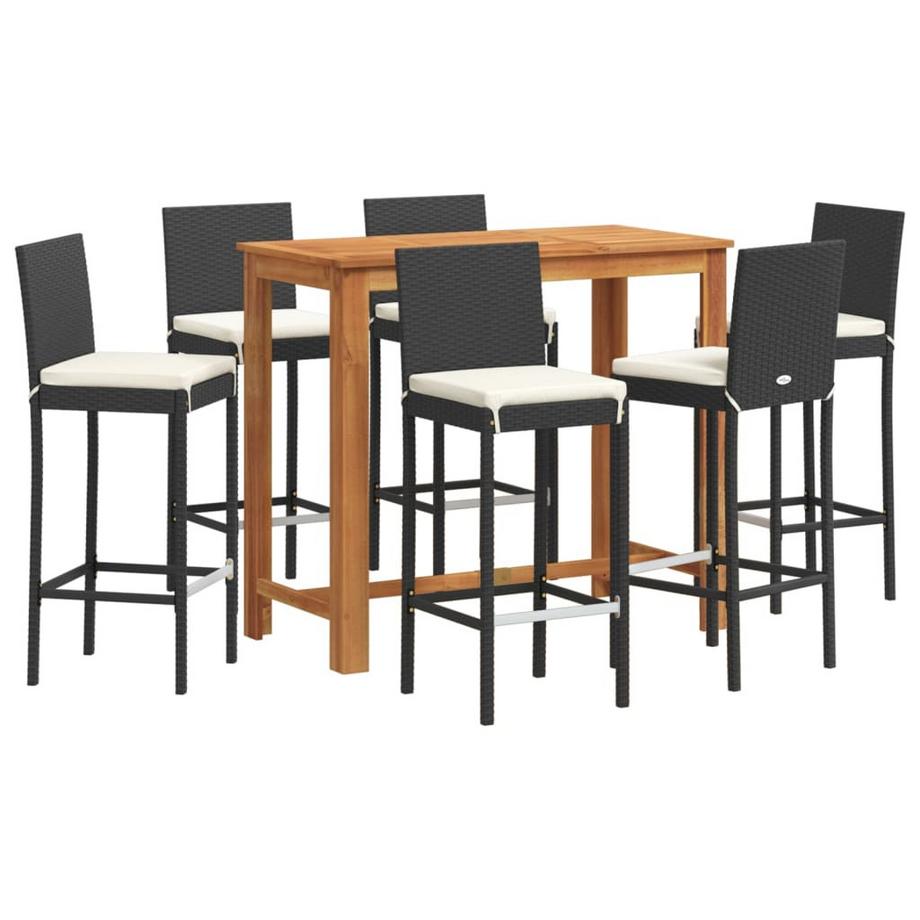 set da bar per giardino Polirattan