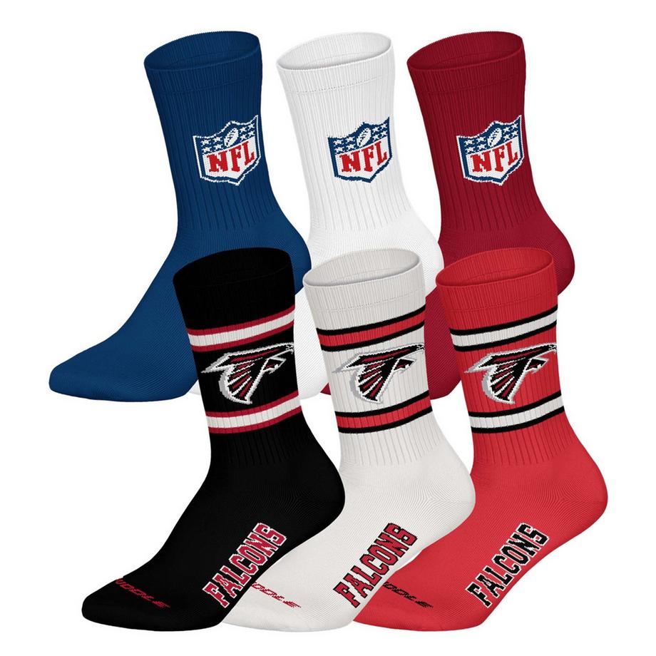 Chaussettes  Pack de 6 Stretch-NFL 6Pack Crew Socks