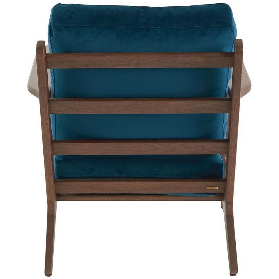 Blanc d'Ivoire Sessel Jules abziehbar Samt dunkelblau  