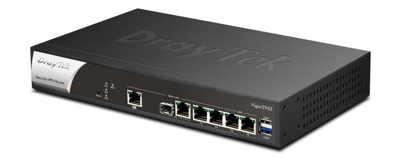 DrayTek  Draytek Vigor 2962 Kabelrouter 2.5 Gigabit Ethernet Schwarz, Weiß 