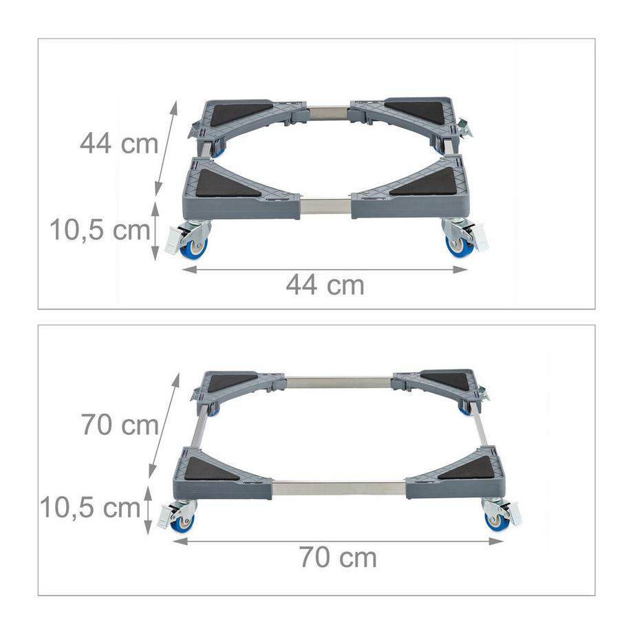 Northix Ausziehbarer quadratischer Pflanzenroller  